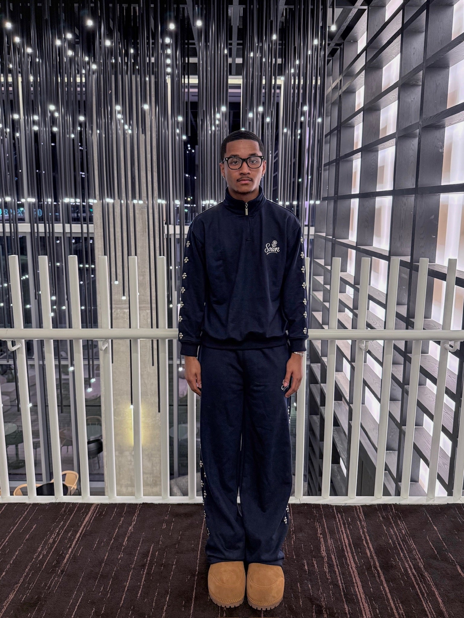 Ephesians 5 Quarter Zip Set Navy