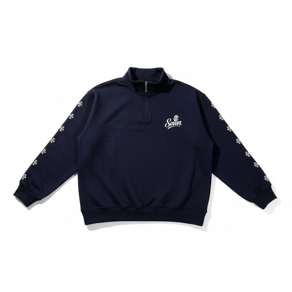 Ephesians 5 Quarter Zip Jacket Navy